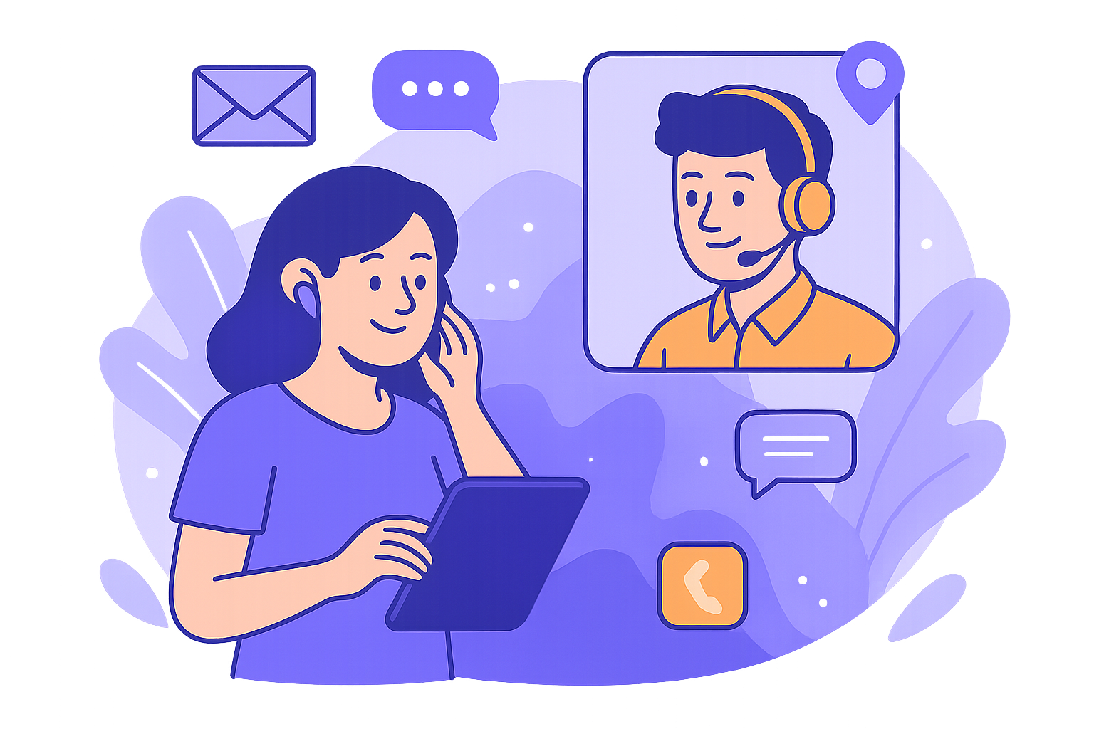 Vestin workspace devices showing contact overview